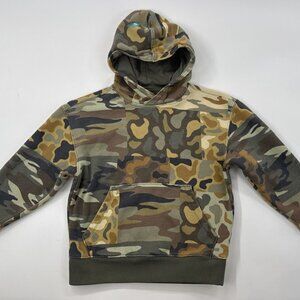 Hooded Camo Sweatshirt Hoodie Youth Boys Small 8 Pockets Outdoor Hunting Casual